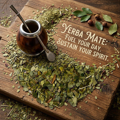 Organic Yerba Mate Tea, Wellness Tea, Non-GMO, 1 oz. Jar