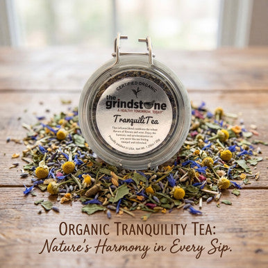 Organic Tranquility Tea, Caffeine Free Herbal Infusion, 1.0 oz. Jar