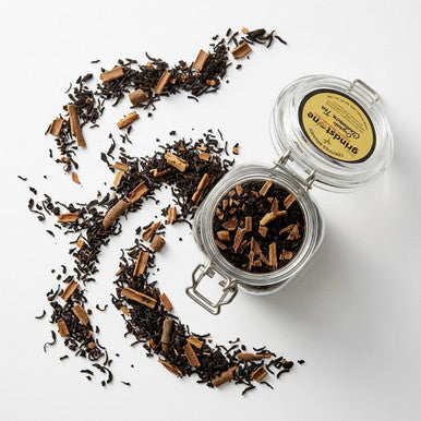 Organic Cinnamon Tea, Ceylon Black Tea with cinnamon spice, Wellness Tea Collection, 2 oz. Jar