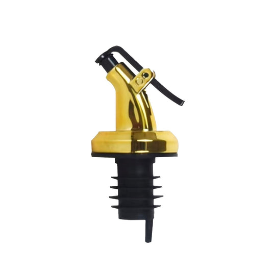 Ellora Farms, Venus Chef Pourer 1 Pk, Venus Chef Pourer, Perfect for Oil, Vinegar or Wines, Snap on Lock, Gold