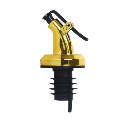 Ellora Farms, Venus Chef Pourer 4 Pk, Venus Chef Pourer, Perfect for Oil, Vinegar or Wines, Snap on Lock, Gold