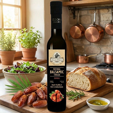 Ellora Farms, Pomegranate and Date Syrup Infused Balsamic Vinegar, Combo Pack, Greece, 8.5 oz. Each