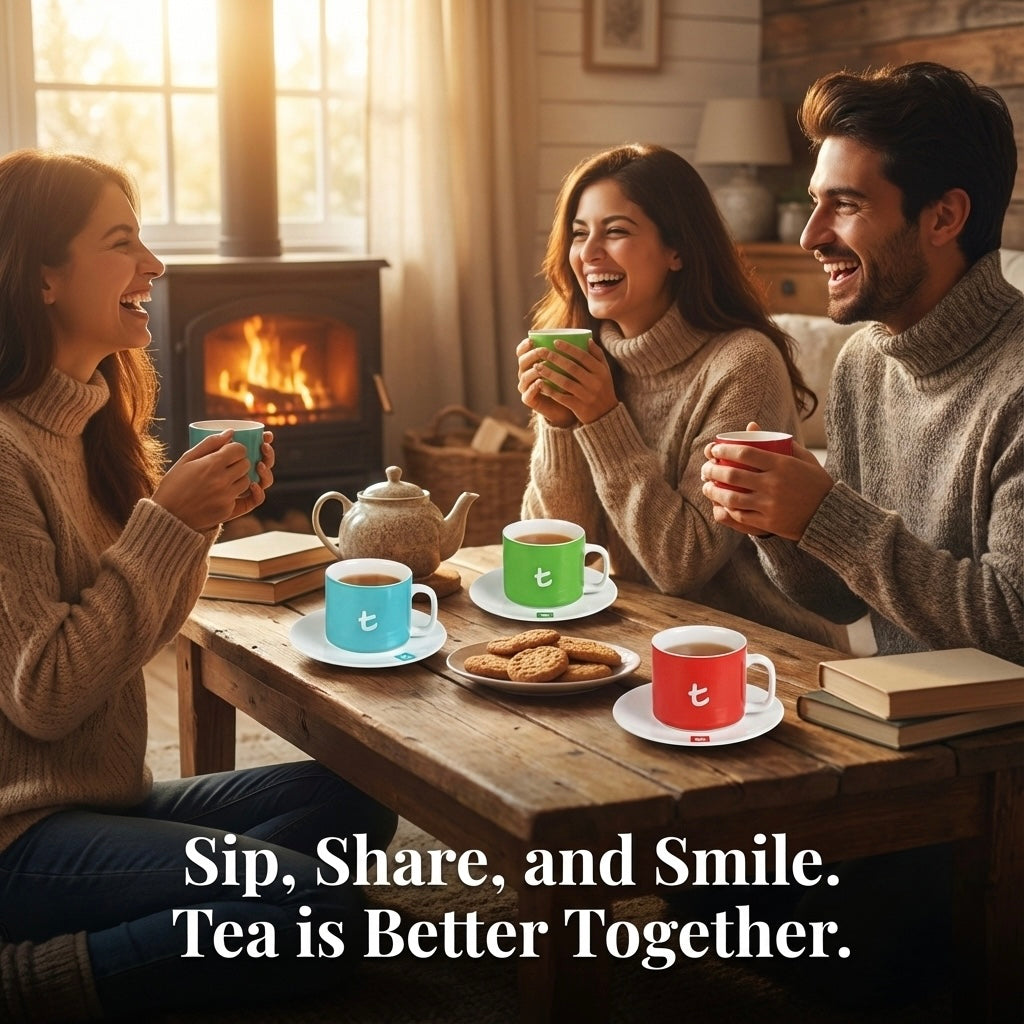 t-Mug & Saucer, Porcelain, 250 ml Sky Blue