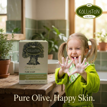 Olive Oil Soap with Aloe Extract & Aloe aroma, All Natural, Made in Ancient Crete, Greece, 3.50 oz.