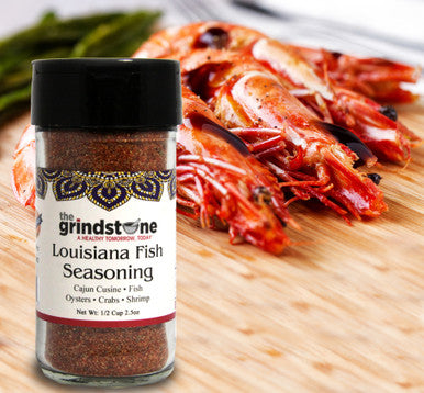 Louisiana Fish Seasoning, Spice Rub for Cajun food, Dirty Rice, Seafood, Fajitas, MSg Free, 2.50 oz. Glass jar with Sifter, Pack of 2