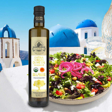 Ellora Farms, Certified Organic & Single Estate PDO Messara Greek Extra Virgin Olive Oil, High in Phenols, Gold Medal 2026, 17 OZ Bottle