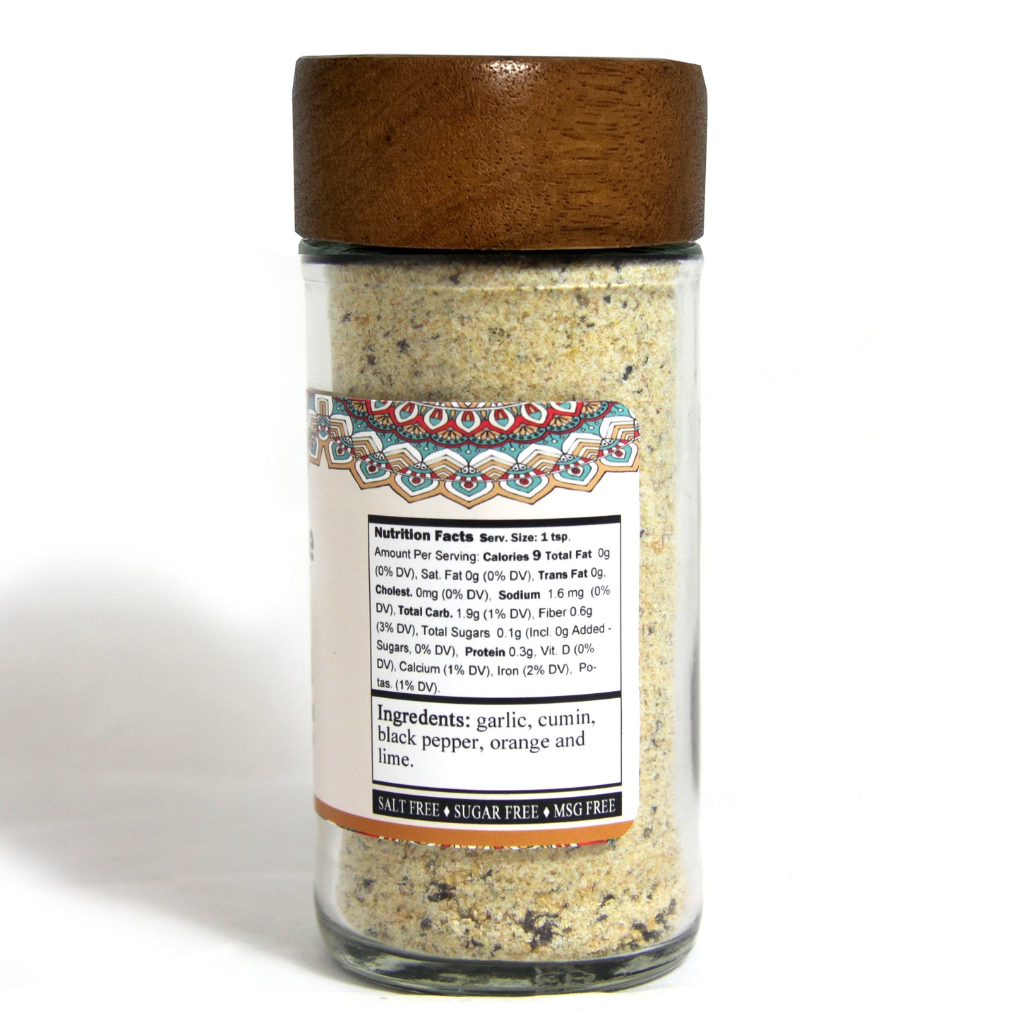 Mojo Seasoning Cuban style, Salt-Free, Perfect for Burger, Marinade, Sauce, Criollo, Hand Blended Rubs & Spices, 2.9 oz. Glass Bottle