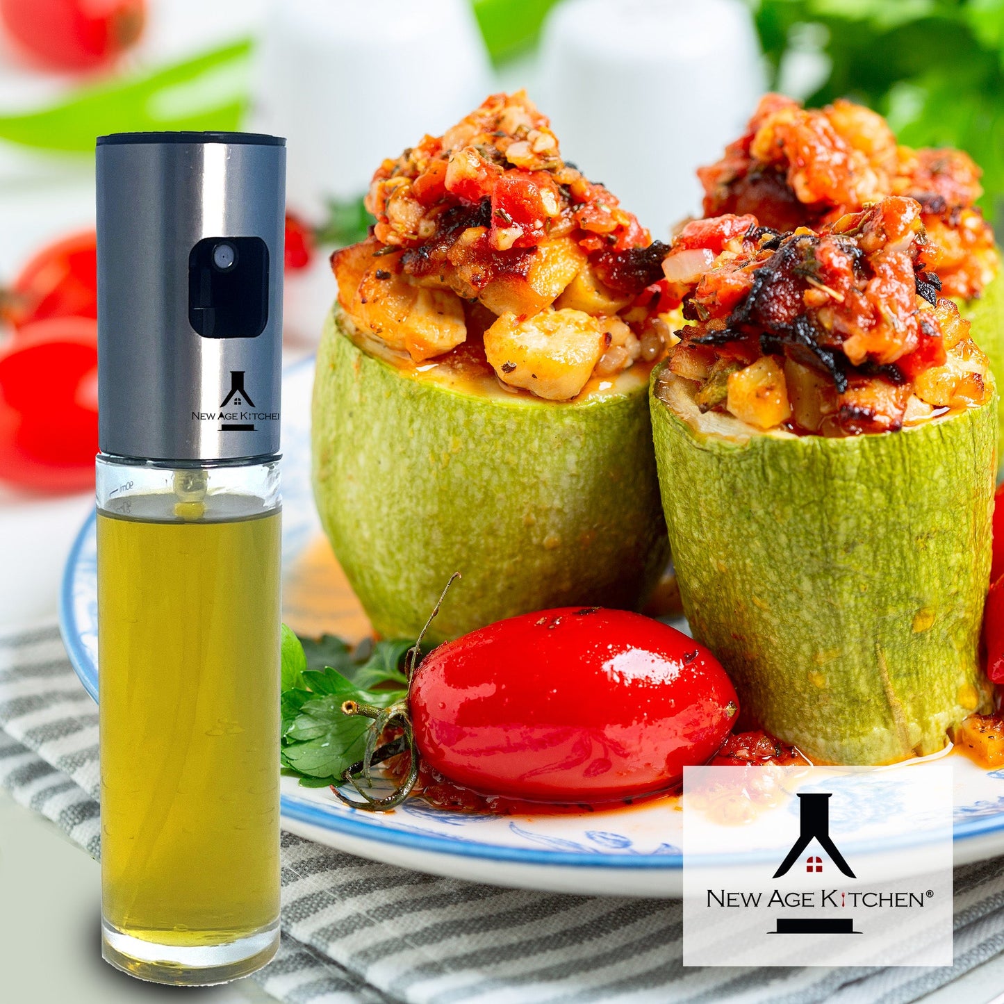 Olive Oil Sprayer and Mister, 100ml Glass Spray Bottle for Balsamic, Salad, BBQ (1 Pack)