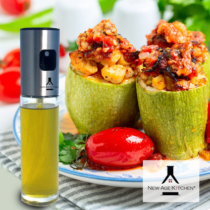 Olive Oil Sprayer and Mister, 100ml Glass Spray Bottle for Balsamic, Salad, BBQ (1 Pack)