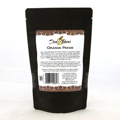 Orange Pekoe Tea, Loose Leaf Ceylon Black Tea, Resealable Pouch, 3.5 oz.