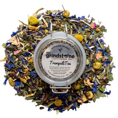 Organic Tranquility Tea, Caffeine Free Herbal Infusion, 1.0 oz. Jar