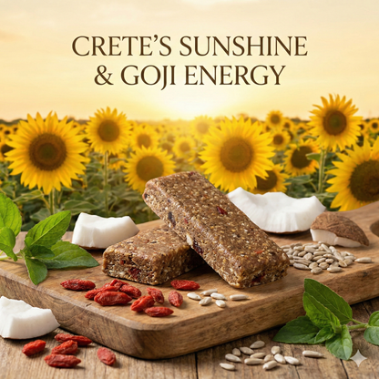 Meligyris VEGAN ENERGY BAR, Sunflower Seed, Goji Berry & Oat Bar, Retail Display Pack of 12
