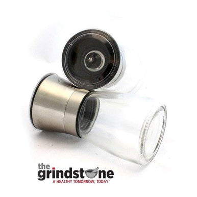 Premium Salt or Pepper Grinder, Adjustable and 100% Corrosion Resistant, Brushed Stainless Steel, 1PC (Empty)